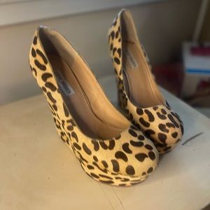 Women’s Steve Madden leopard platforms